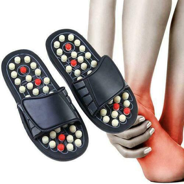 Acupoint Massage Slippers Sandal For Men Feet Chinese Acupressure Therapy Medical Rotating Foot Massager Shoes Unisex