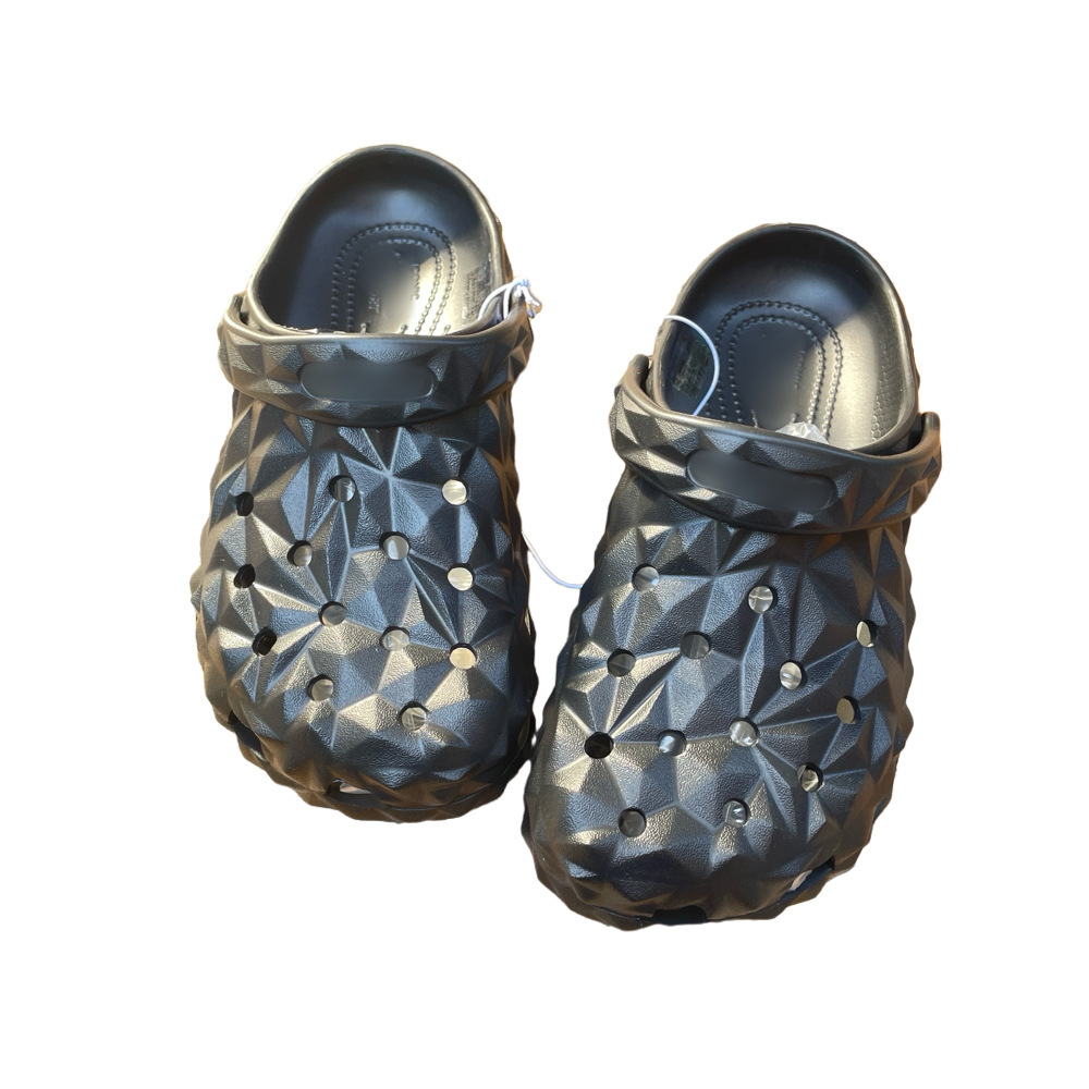 Men's perforated shoes with non smelly feet and anti slip thick sole EVA perforated shoes for women