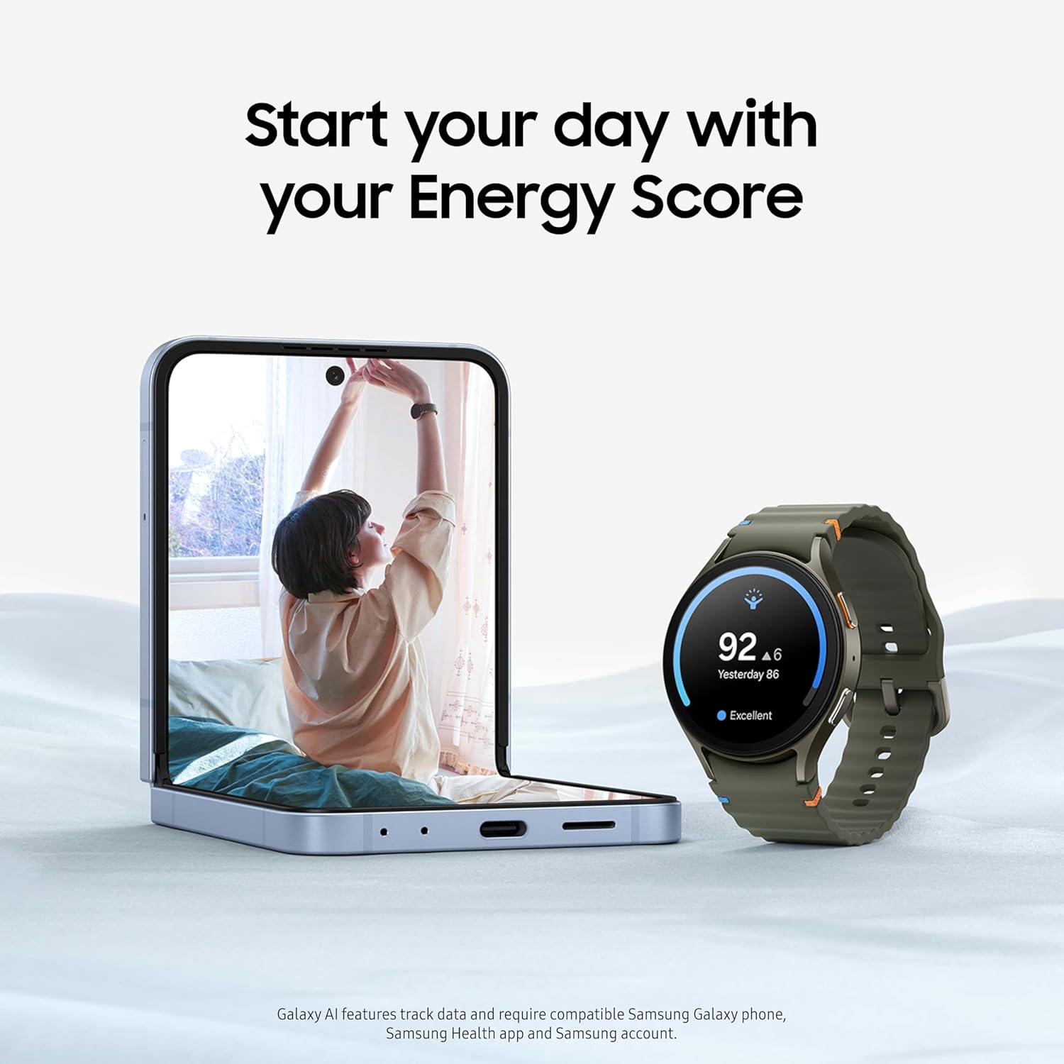 Samsung Galaxy Watch 7 44mm Bluetooth AI Smartwatch w/Energy Score, Wellness Tips, Heart Rate Tracking, Sleep Monitor, Fitness Tracker, 2024, Silver [