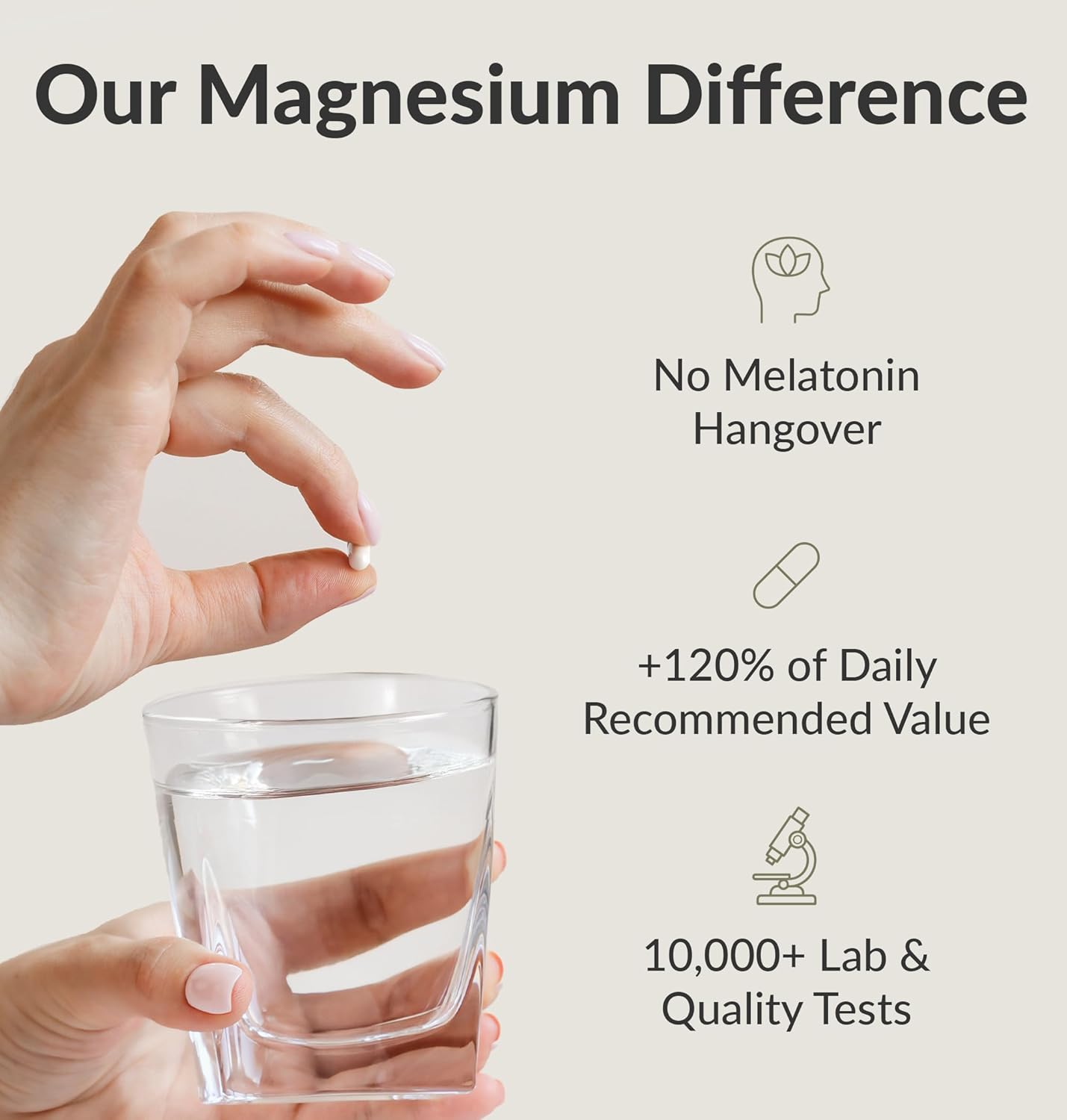 Magnesium Breakthrough Supplement 4.0 - Has 7 Forms of Magnesium: Glycinate, Malate, Citrate, and More - Natural Sleep and Brain Supplement - 90 Capsu