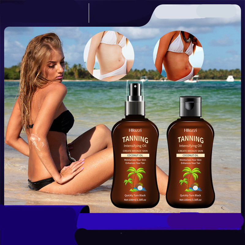 100ml/ Coconut Tanning Oil Sunless TannersIntensifying Oil Sunless TannersIntensifying Oil New Summer Products