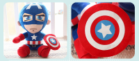 27cm Man Spiderman Plush Toys Movie Dolls Marvel Avengers Soft Stuffed Hero Captain America Iron Christmas Gifts for Kids &