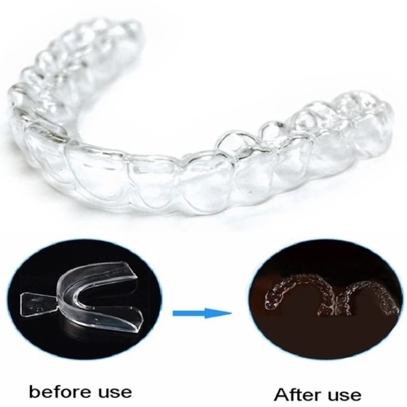 1pc Anti-snoring Teeth Whitening Gel with Braces Shapeable Invisible Braces Teeth Whitening Tool