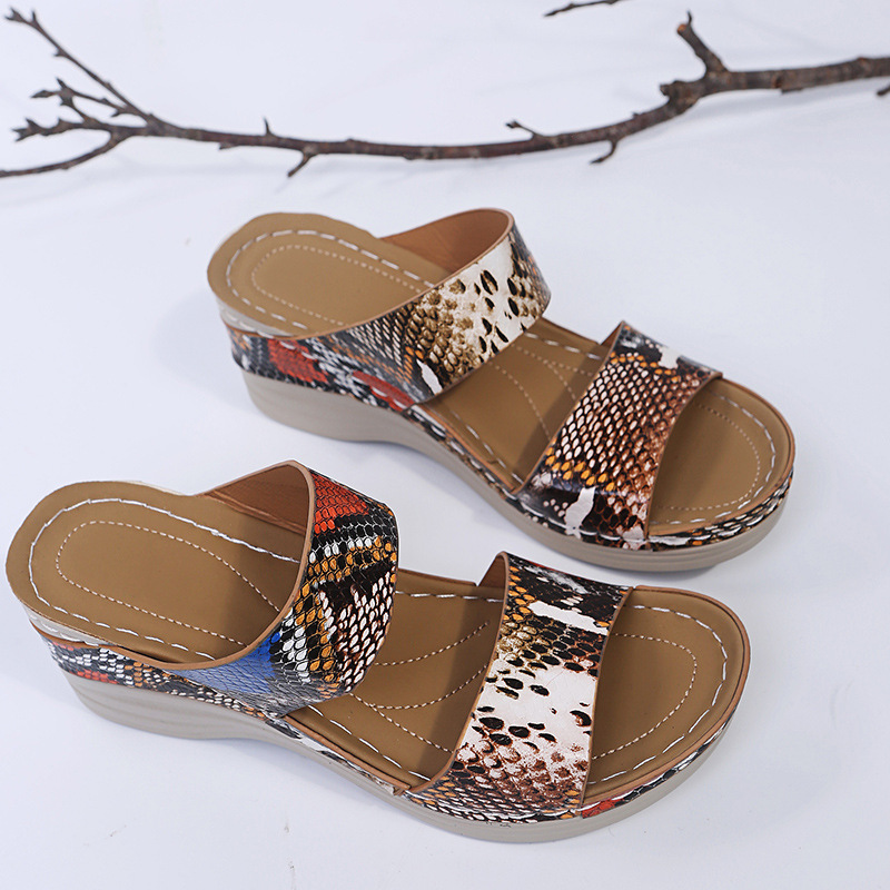 Bohemian Style Flat Sandals for Women Summer 2023 Clip Toe Gladiator Sandals Woman Plus Size Soft Bottom Beach Shoes Flip Flops