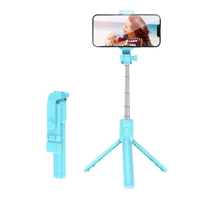 Selfie Stick Telescopic Travel Handheld Tripod Portable Phone Stand [700mm] Bluetooth Remote Extendable Phone Tripod