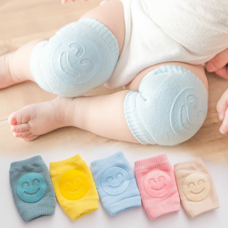 Fall Terry Toddler Crawling Baby Knee Socks Elbow Infants And Children Smile Knee Knee Knee