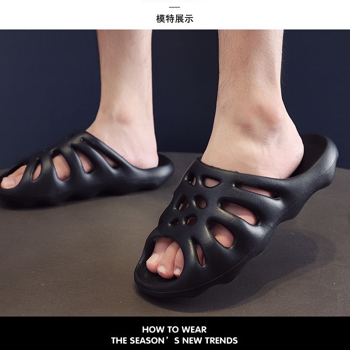 Similar Yeezy Men Women Hole Sandals Slippers Couple Men's Ladies Beach Shoes Indoor Outdoor Casual Slipper Sandal