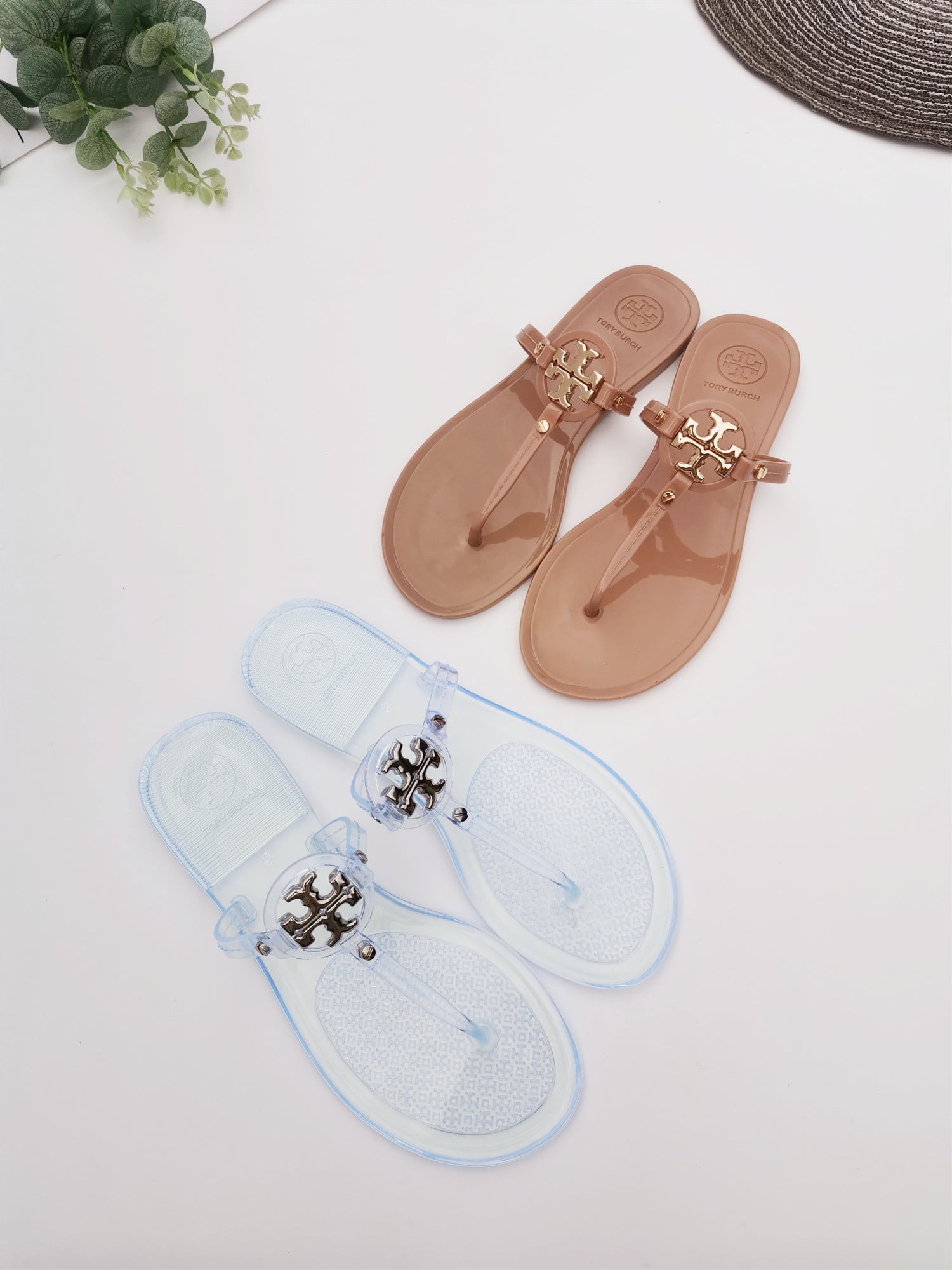 ToryBorch Women Beach Flip Flops Butterfly Floral Summer Fashion Slippers Ladies Comfy House Shoes Woman Home Flat Sandals