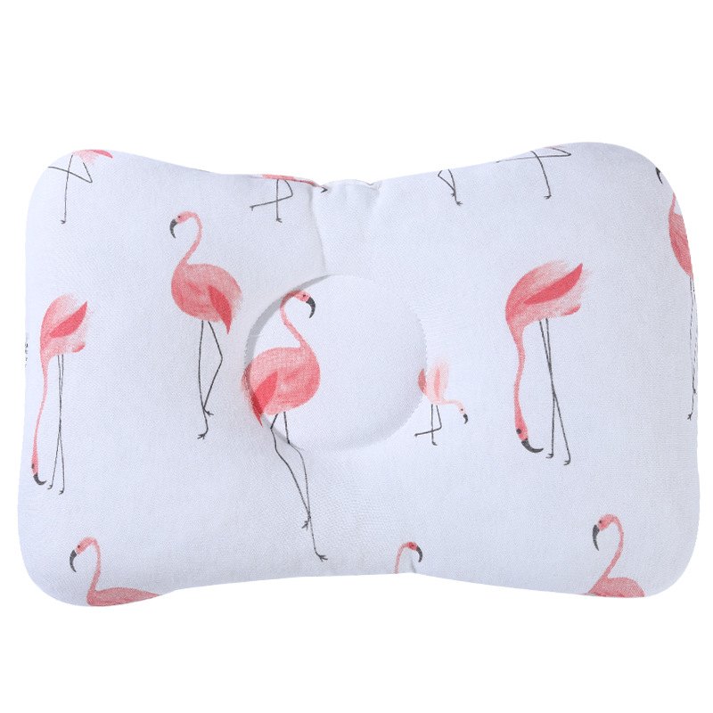 Baby pillow shape pillow anti-eccentric head pure cotton breathable pillow cotton baby pillow baby shape pillow