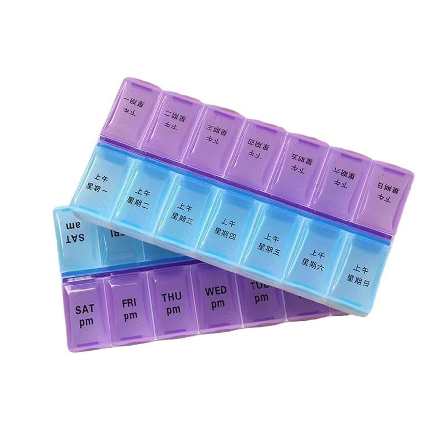 Weekly Pill Tablet Organizer Plastic Pill Organizer Medicine Tablet Pill Box Container Case