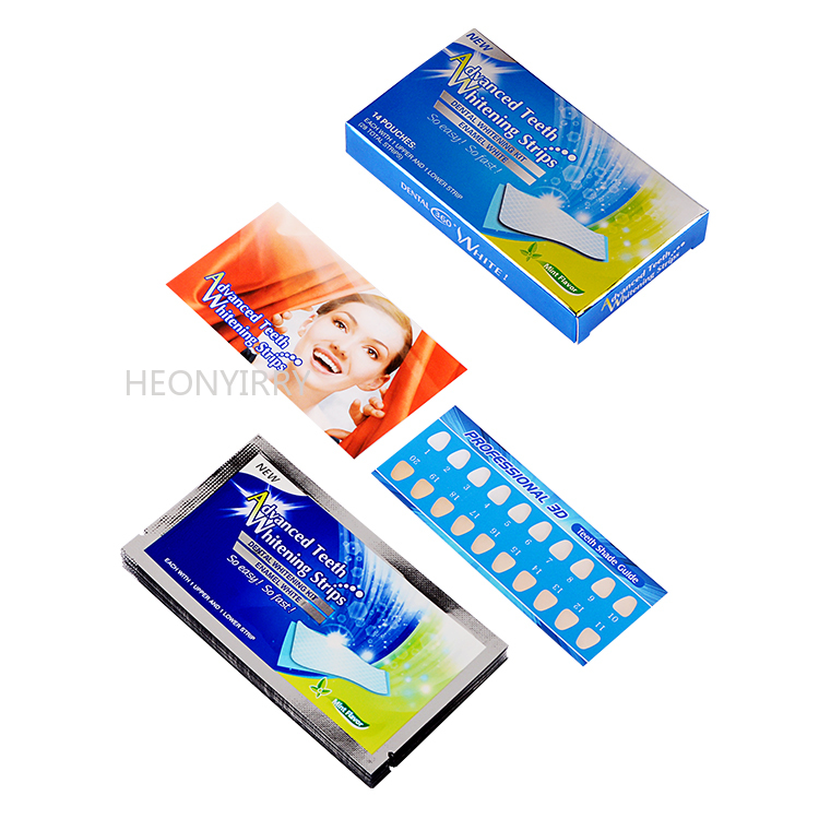 Teeth Whitening Strips Stain Removal White Gel Tooth Kit Oral Hygiene Care Clean Strip Bleaching Tools 14pcs 7 pairs