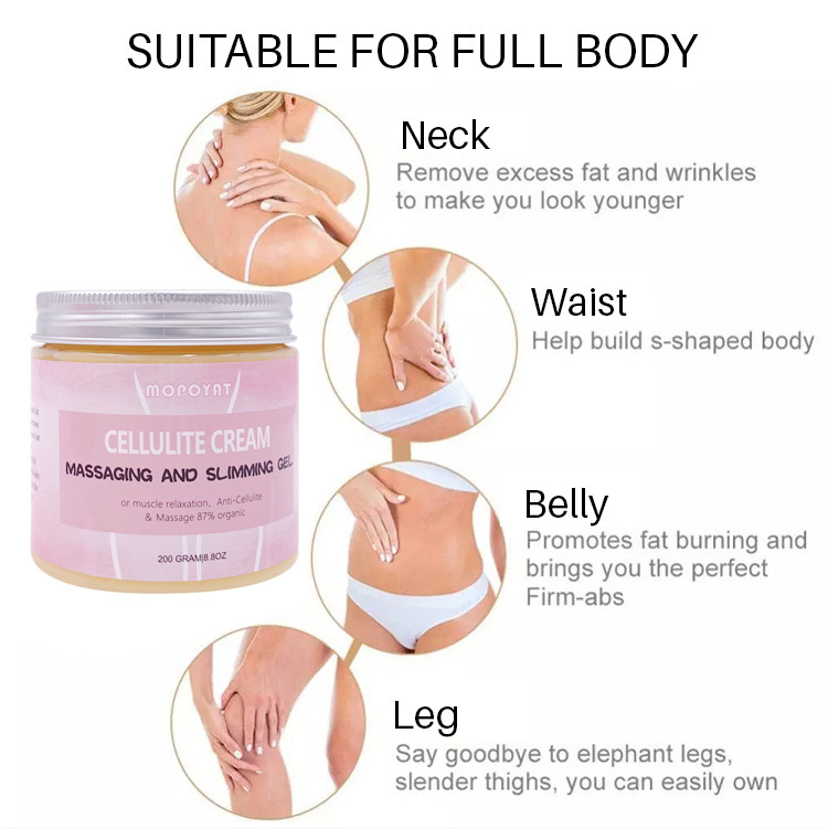 200g Cellulite Cream Anti Cellulite Massage Slimming Gel Natural Muscle Relaxation Slimming Cellulite Cream Fat Burner Creams