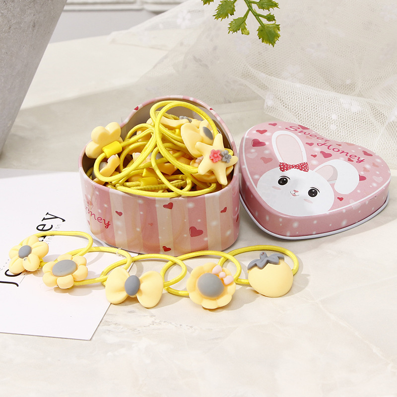 20pcs New Women Girls Colorful Basic Elastic Hair Rubber Bands Accessories for Kids Tie Hair Ring Rope Holder Headdress clips