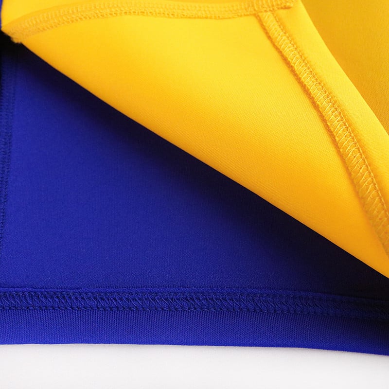 Ladies Dress Skinny Party Sexy One Shoulder Bow Tie Blue Yellow Patchwork Irregular Dress