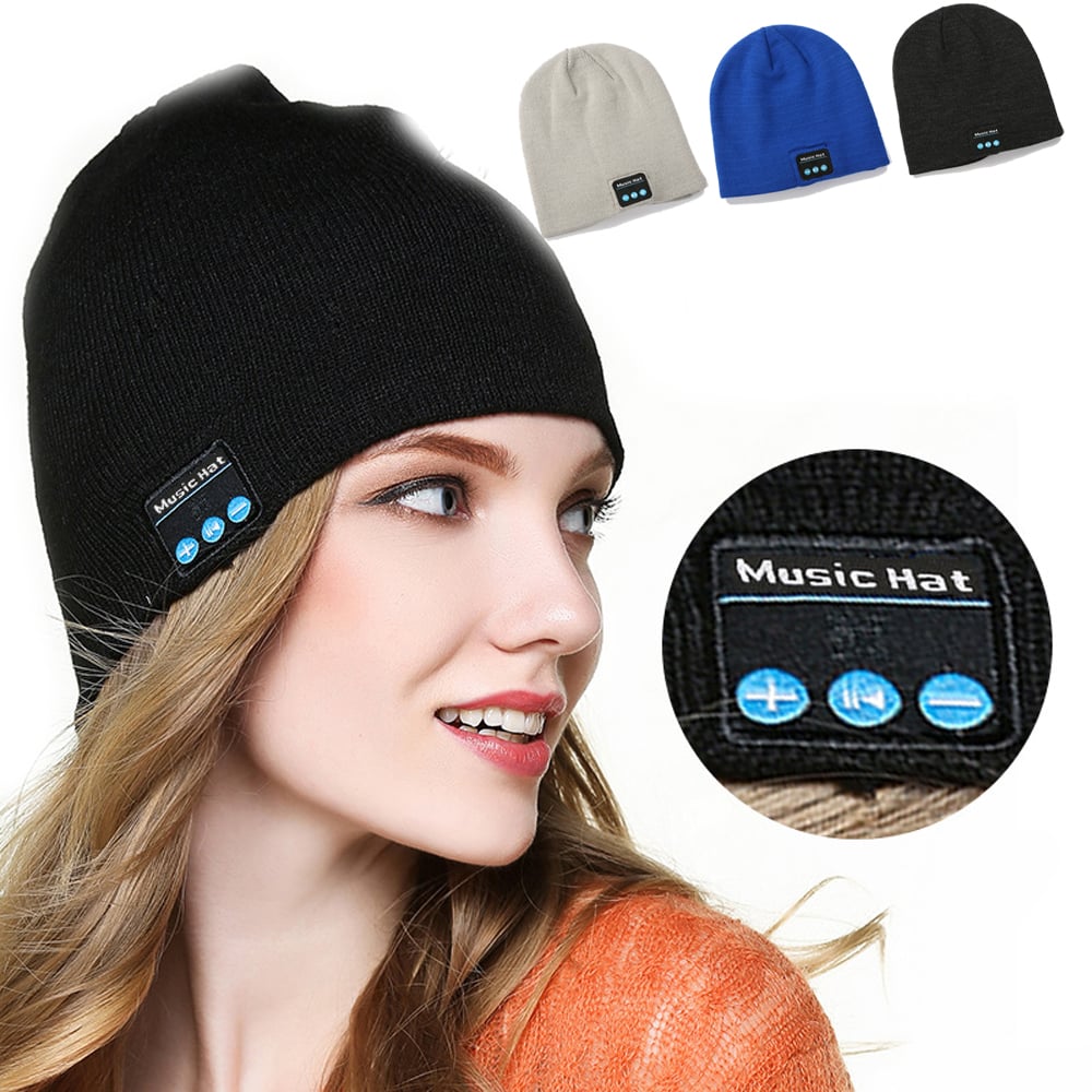 Bluetooth Beanie Hat Earphone Music Hat Winter Wireless Headphone Cap Headset With Mic Sport For iPhone Xiaomi Samsung Phone