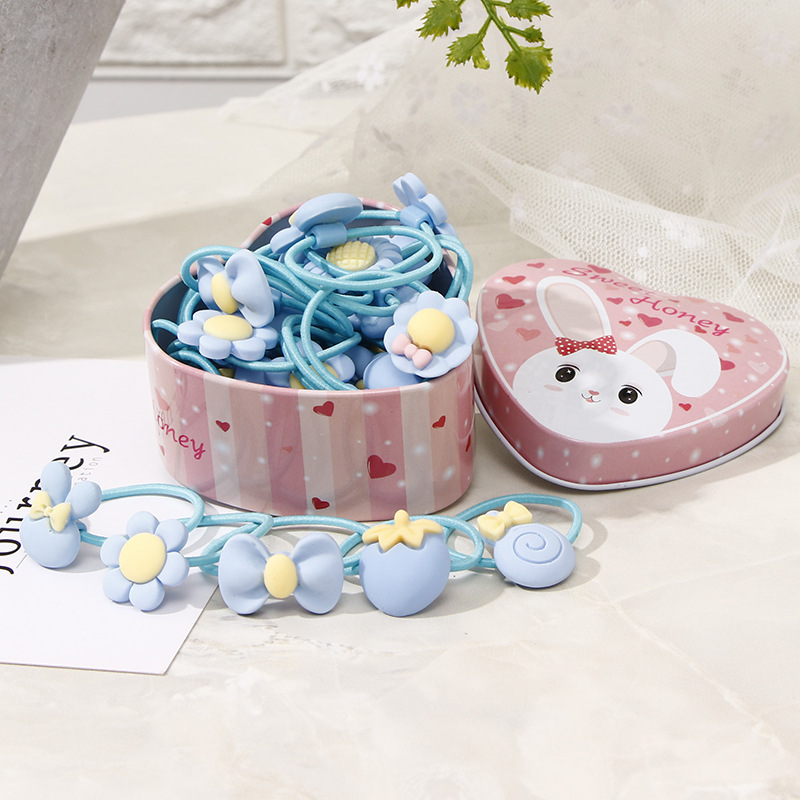 20pcs New Women Girls Colorful Basic Elastic Hair Rubber Bands Accessories for Kids Tie Hair Ring Rope Holder Headdress clips
