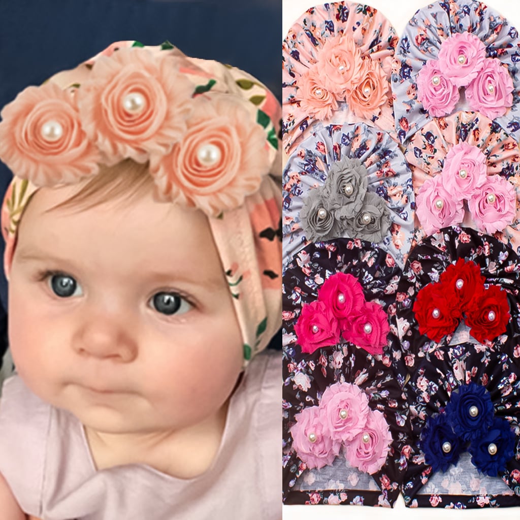 Baby Soft Printed Children's Hat Sunflower Sticky Bead Pullover Hat