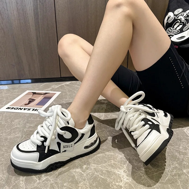 Summer Shoes Ladies Wedge Basket 2024 Round Toe Clogs Platform Casual Female Sneakers Sports New Cross Creepers Cross-tied Basic