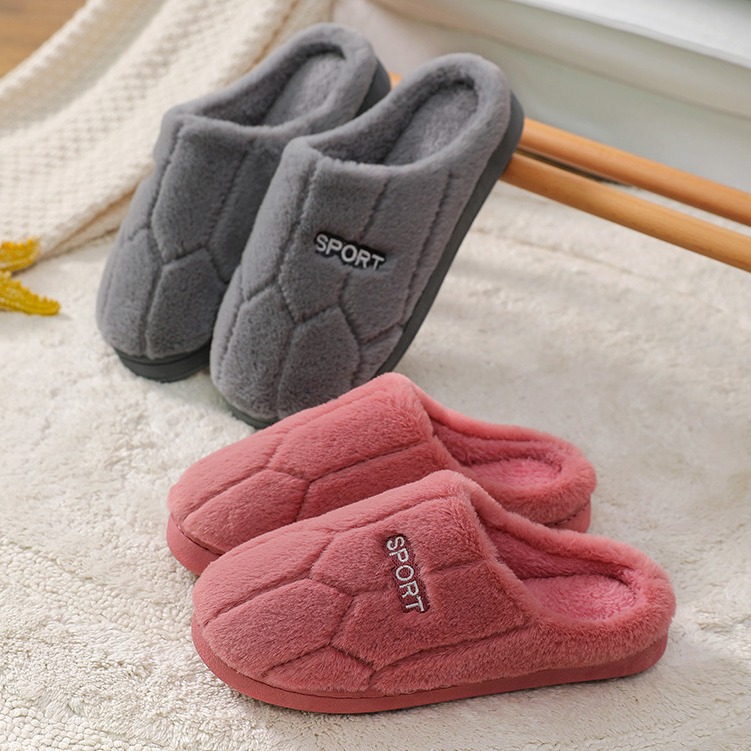 New style slippers soft-soled suede indoor half-bag with silent cotton slippers, household indoor wooden floor non-slip