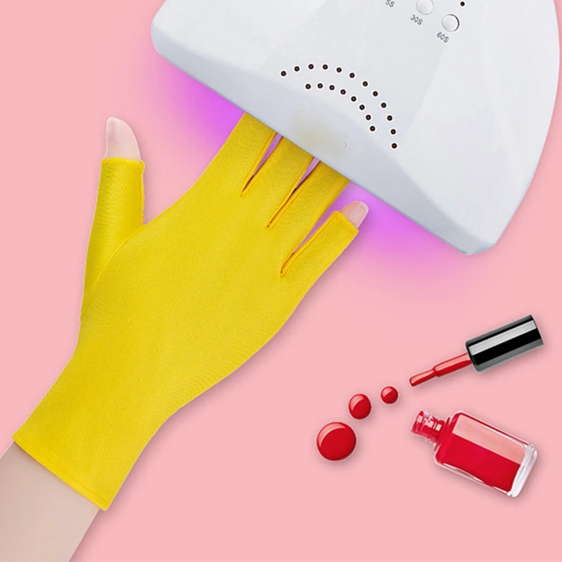 1 Pair Anti UV Radiation Protection Gloves LED Lamp Nail UV Protection Glove Nail Art Gel Nail Dryer Light Nail Art Equipment