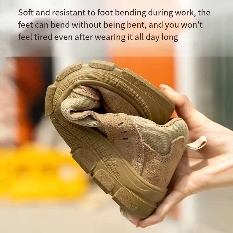 Lightweight Comfortable Protect Safety Shoes Men Puncture-Proof Spark Proof Wear-resistant Anti-slip Work Shoes Men's Shoes