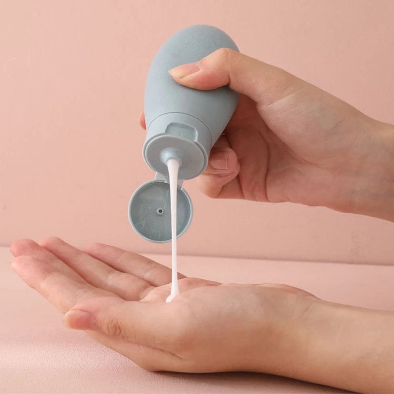 60ML Travel Refillable Bottle Kit Portable Essence Shampoo Body Wash Bottle Container Portable on Airplane Compact 1pc