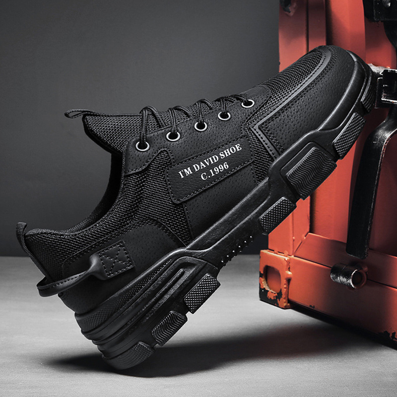 Men's shoes waterproof anti-slip wear-resistant safety shoes trend sports leisure breathable hiking shoes
