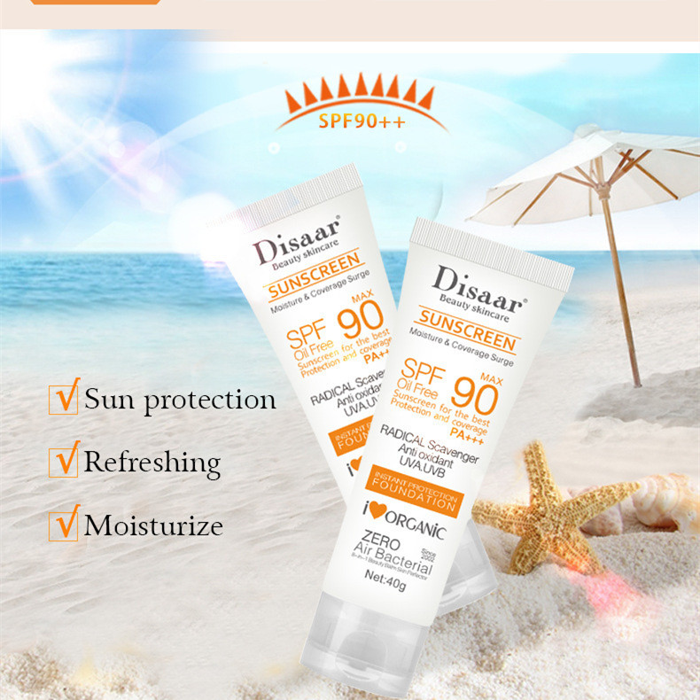Facial Body Sunscreen Whitening Sun Cream Sunblock Skin Protective Cream Anti-Aging Oil-control Moisturizing SPF 90 Face