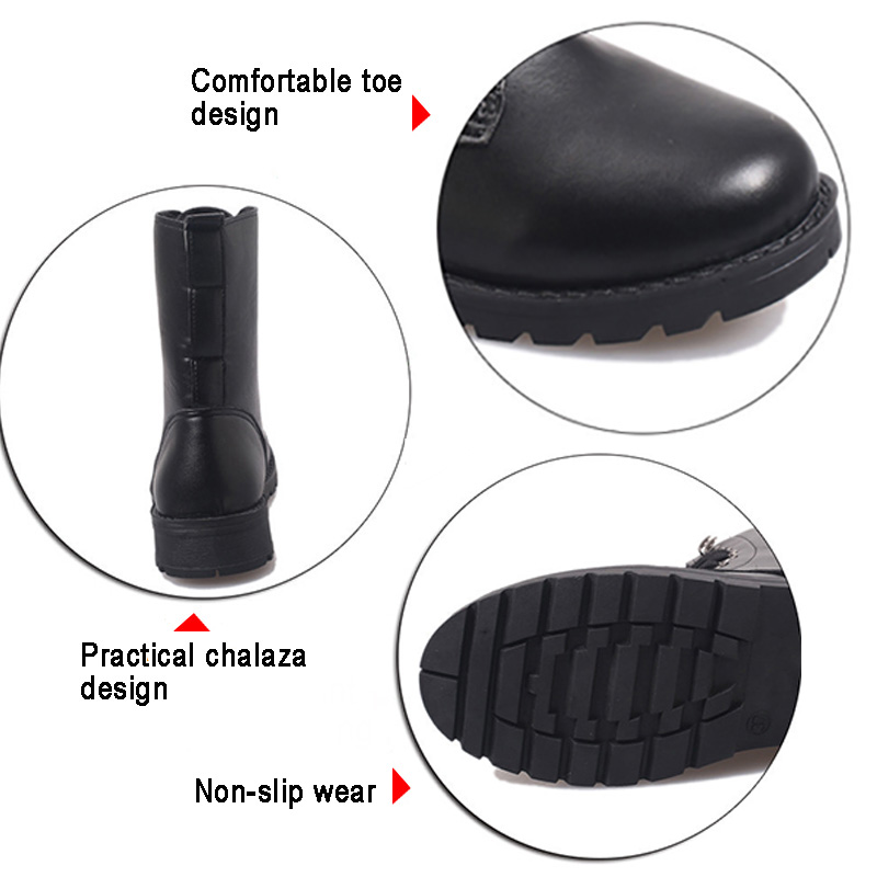 Fashion Women Boot Punk Gothic Style Lace up Round Toe Boots Women Shoes Short Boots Street Motorcycle boots mujer zapatos
