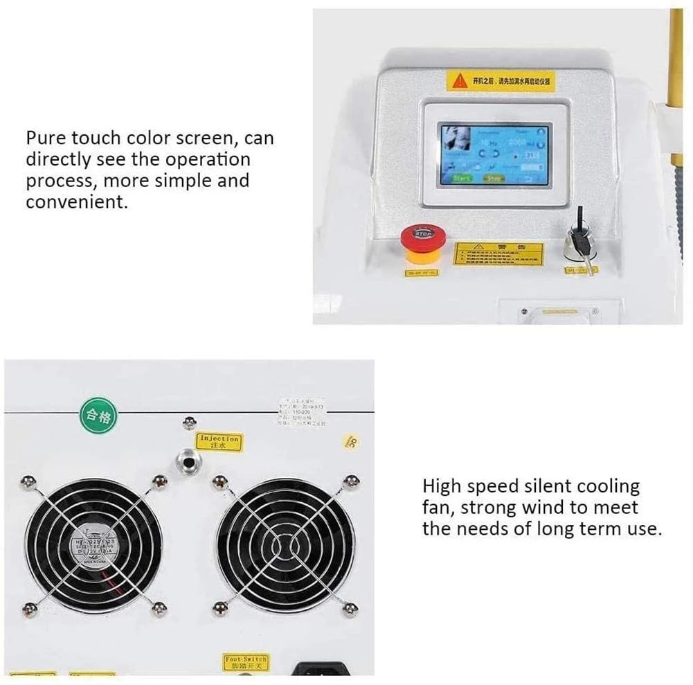 Portable Laser Tattoo Removal Machine Eyebrow Pigment Wrinkle Removal 1064nm 532nm 1320nm Q Switched Yag