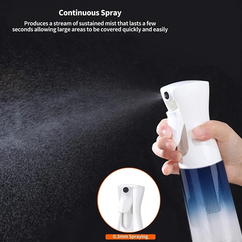 200/300ML Hairdressing Spray Bottle Refillable Bottle Continuous Fine Mist Spray Bottle Water Sprayer Salon Hair Styling Tools