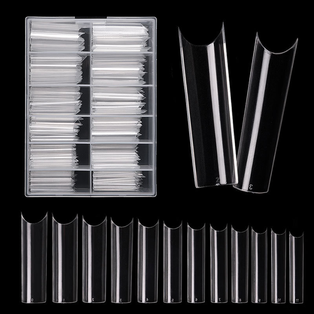 240pcs/Box XXL Full Cover Fake Nail Tips Artificial False Nails Acrylic Extension Tip Manicuring Nail Art Tools
