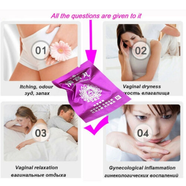 Big sale Natural Yoni Pearl Detox Tampons Vaginal Cleansing Tampon Yoni Steam Clean Point Vaginal Treatment Tampons