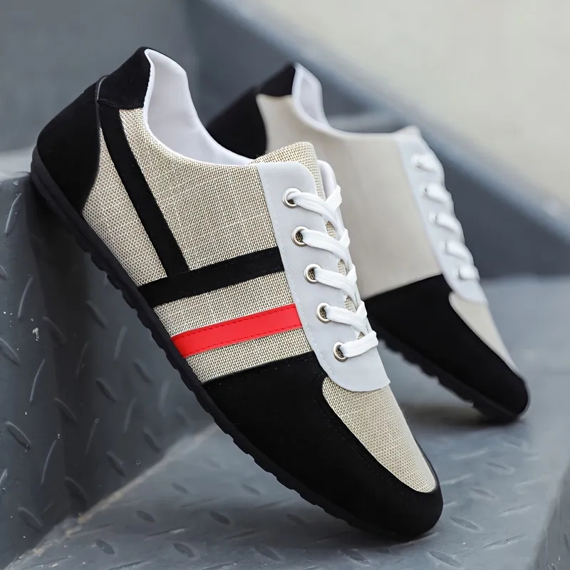 Men Casual Sneakers Flat Canvas Shoes for Men Spring Summer Comfortable Male Sneakers Soft Big Size Driving Footwear Peas Shoes
