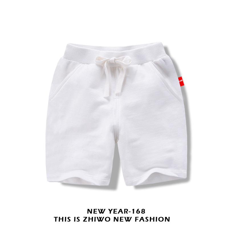 Children's solid color pants 2025 new boys and girls casual cotton pants manufacturers spot summer children's shorts