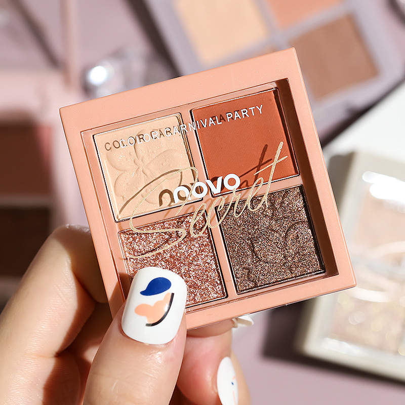 NOVO four-color highlight powder blusher facelift integrated disc matte nose shadow integrated disc