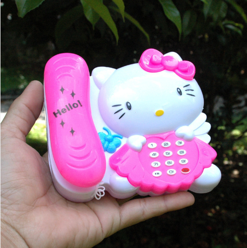 Children's Toy Phone Baby Smart Early Learning Kaizhi Music Light Cartoon Phone Keyboard Toy