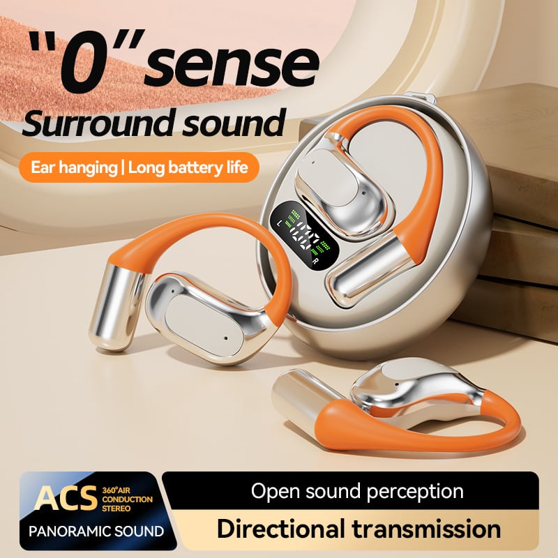 AI HD earhook waterproof touch translation headphones English learning real-time translator study abroad translation headphones