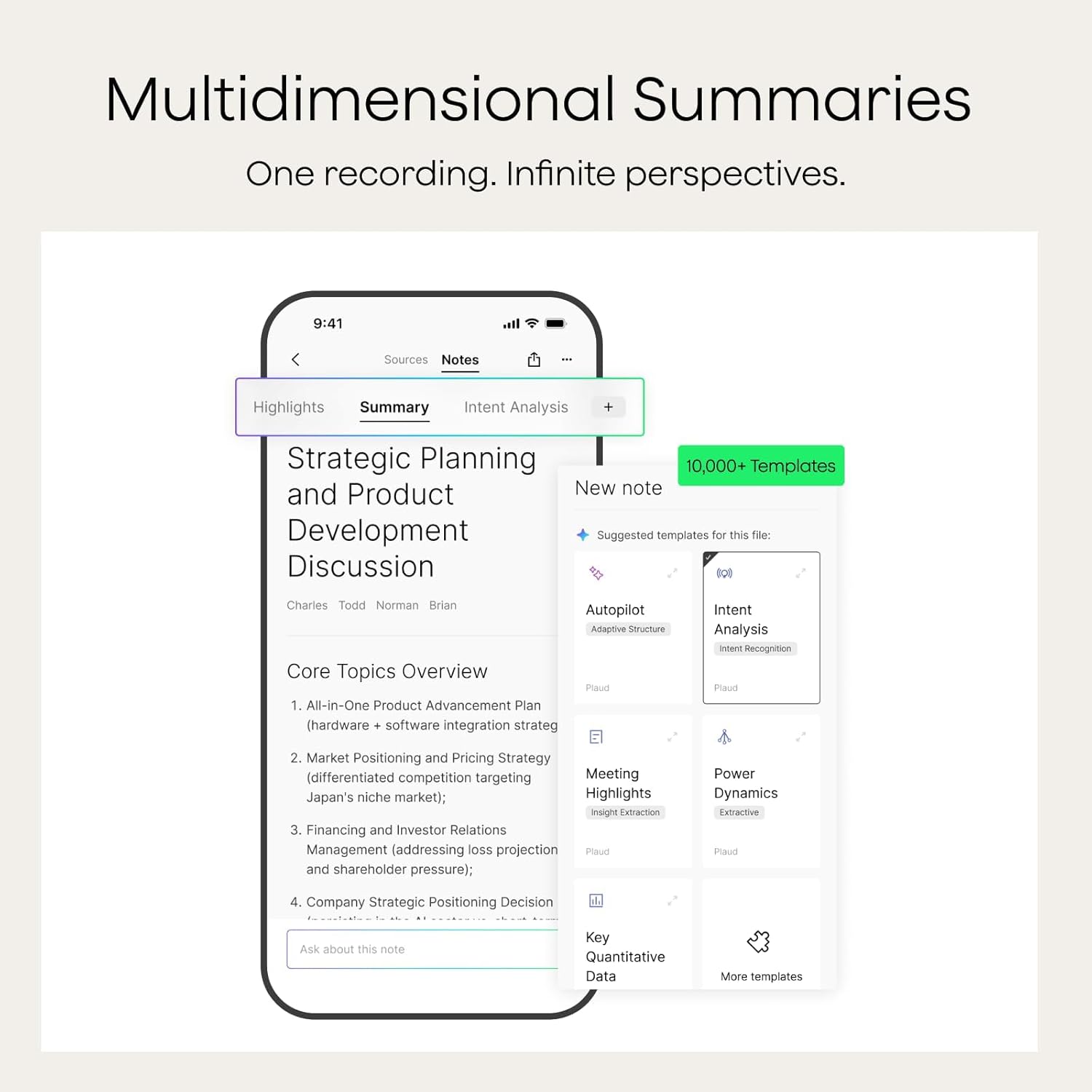 Plaud Note Pro AI Voice Recorder, Transcribe & Summarize with AI Note Taker for Meetings & Calls, Professionals & Teams, Supports 112 Languages, Ultra