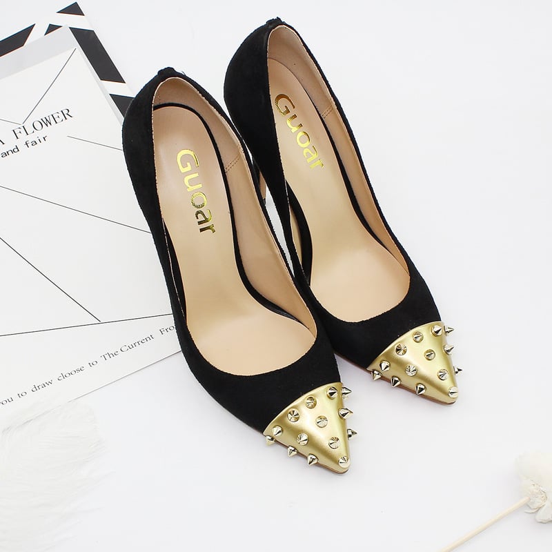 new style pointed golden orange foreign trade hot style 12 cm stiletto ladies fashion single shoes