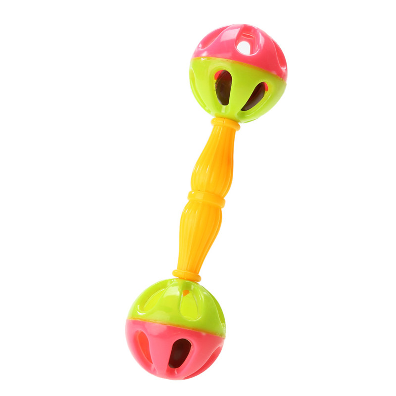 Baby Kids Rattle Bells Shaking Dumbells Early Development Toys for 0-12 Months