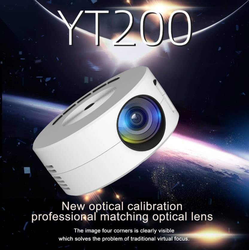 YT200 home projector small portable mini portable small mobile phone projector