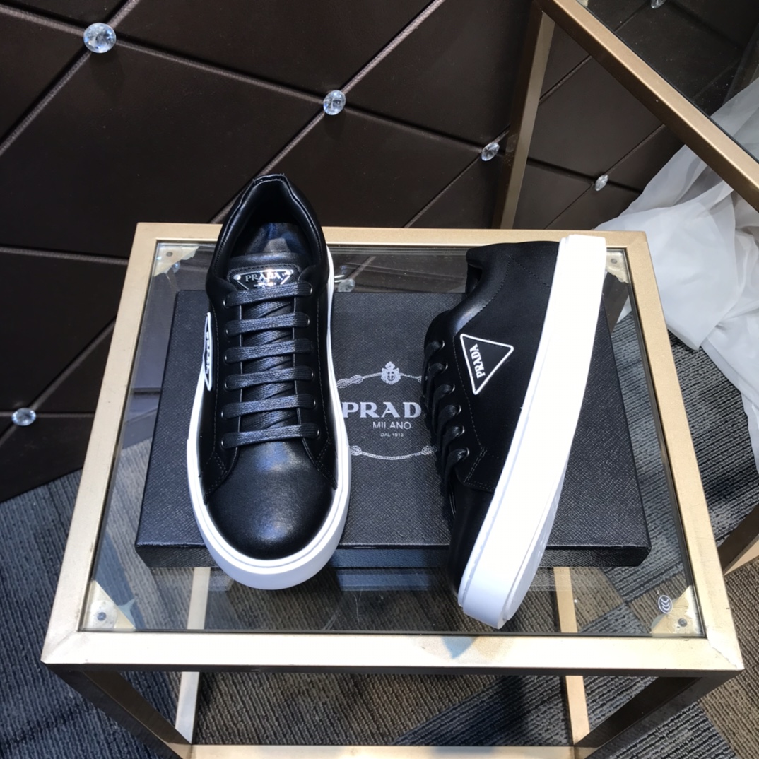Prada casual shoes lace-up running shoes low-top sneakers light sports shoes non-slip walking shoes 38-44