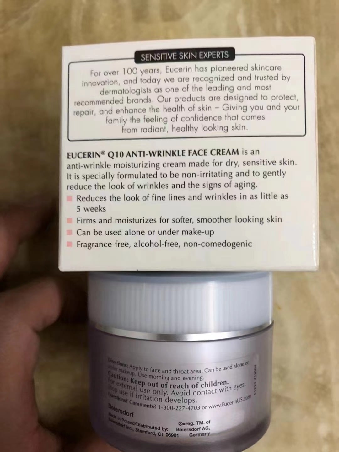Eucerin Q10 Anti-Wrinkle Face Cream 48g