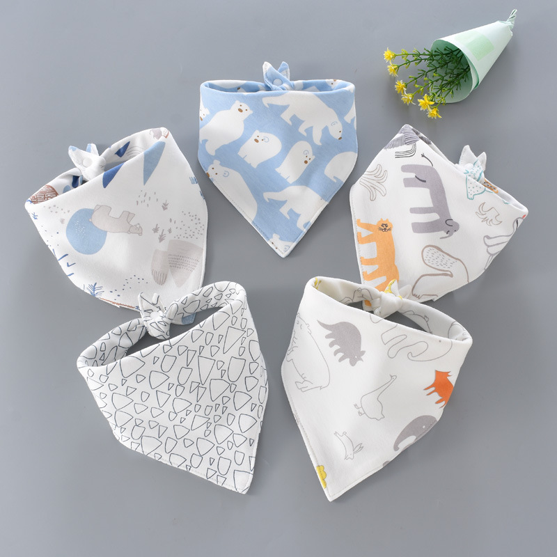 New baby saliva towel baby triangle scarf children cartoon bib bib eating pocket maternal and child supplies