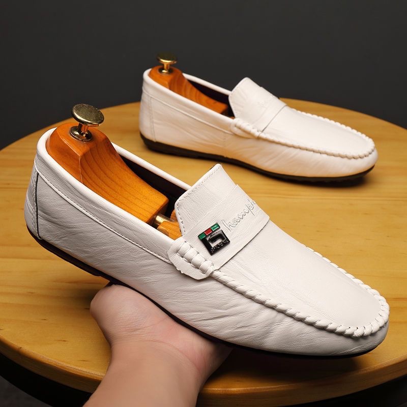 Men's Formal Shoes Slip on Loafers Male Soft PU Leather Casual Shoes