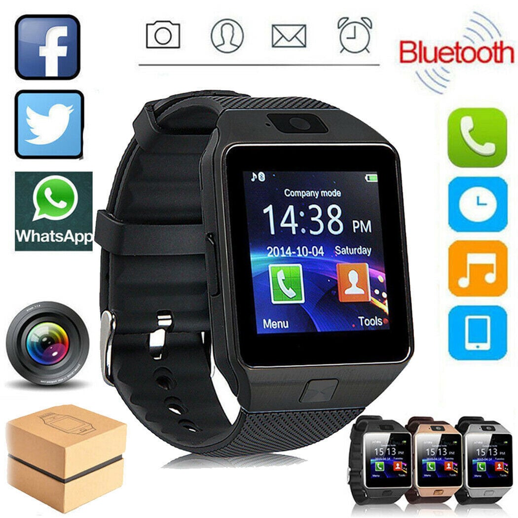 DZ09 Professional Smart Watch 2G SIM TF Camera Waterproof Wrist Watch GSM Phone Large-Capacity SIM SMS For Android For Phone