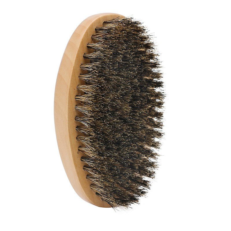 Men's beard brush Vintage Barber Shop bristle and beard tool Lotus bristle comb care and cleaning brush