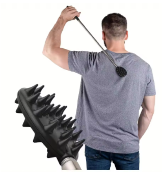 Adjustable Cactus Back Scratcher Massager - 2 Spike Sizes (0.25" 0.5") for Men & Women - Long Lasting PVC Itching Stick
