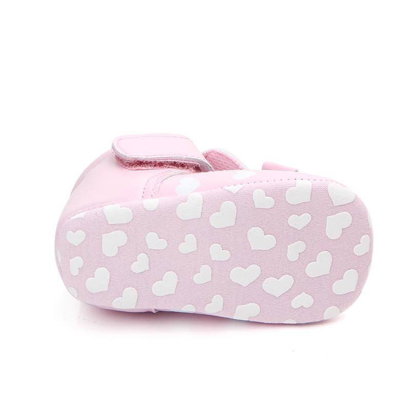 Spring and Autumn New Three-dimensional Ears Baby Girl Cute Love Flat Velcro Toddler Shoes